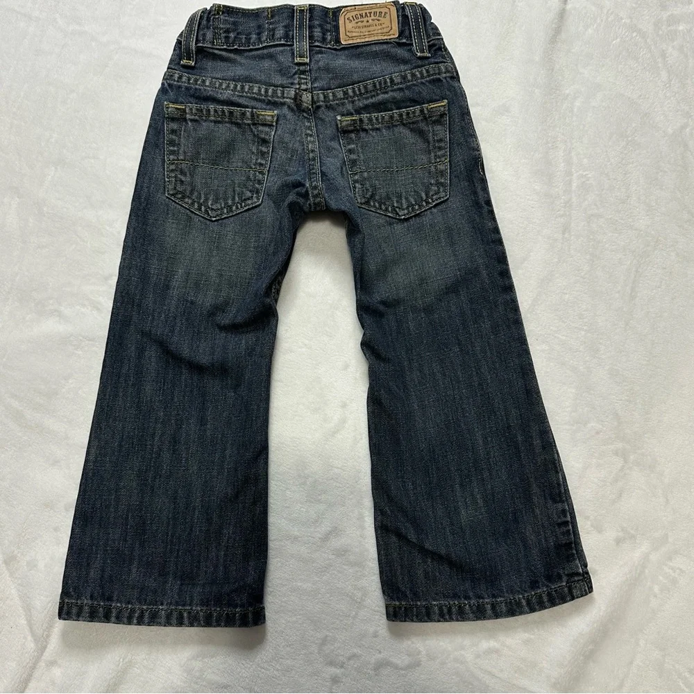 Signature By Levi's Strauss Bootcut Fit‎ Jeans Baby Size 4 Deep Indigo